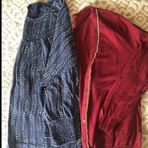 Top Bundle Lucky Brand Navy and Merona Cardigan